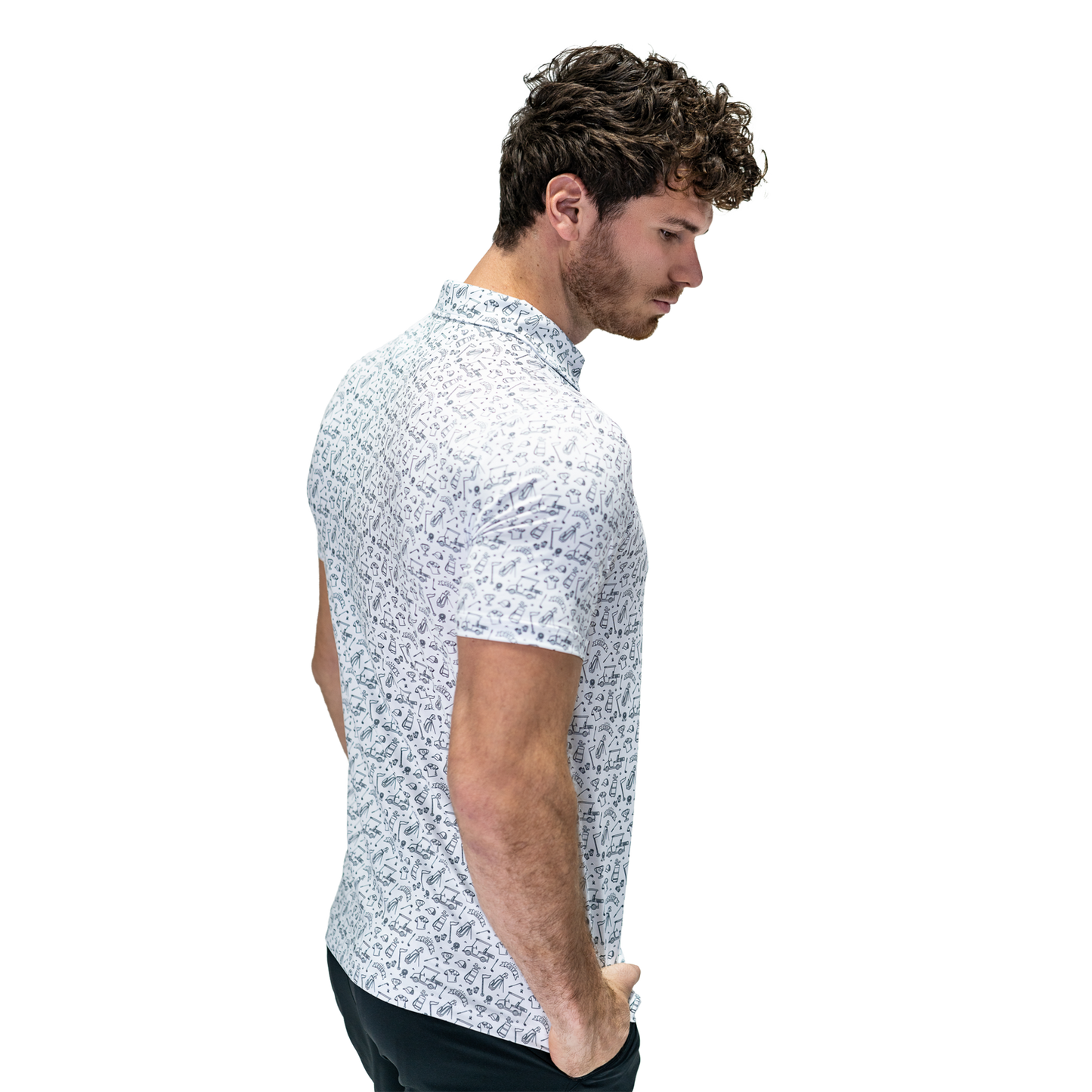 Men's Performance Shirt - Vibin' White