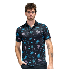 Palm Noir Performance Golf Polo