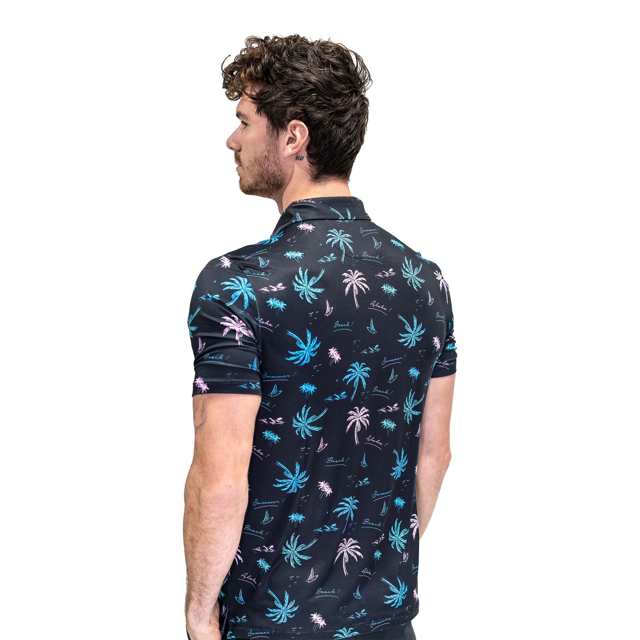 Men's Performance Shirt - Palm Noir