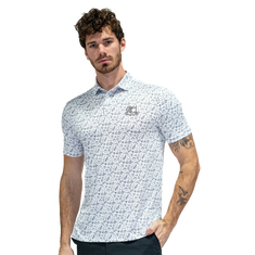 Vibin' White Performance Golf Polo