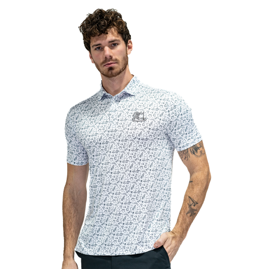 Men's Performance Shirt - Vibin' White
