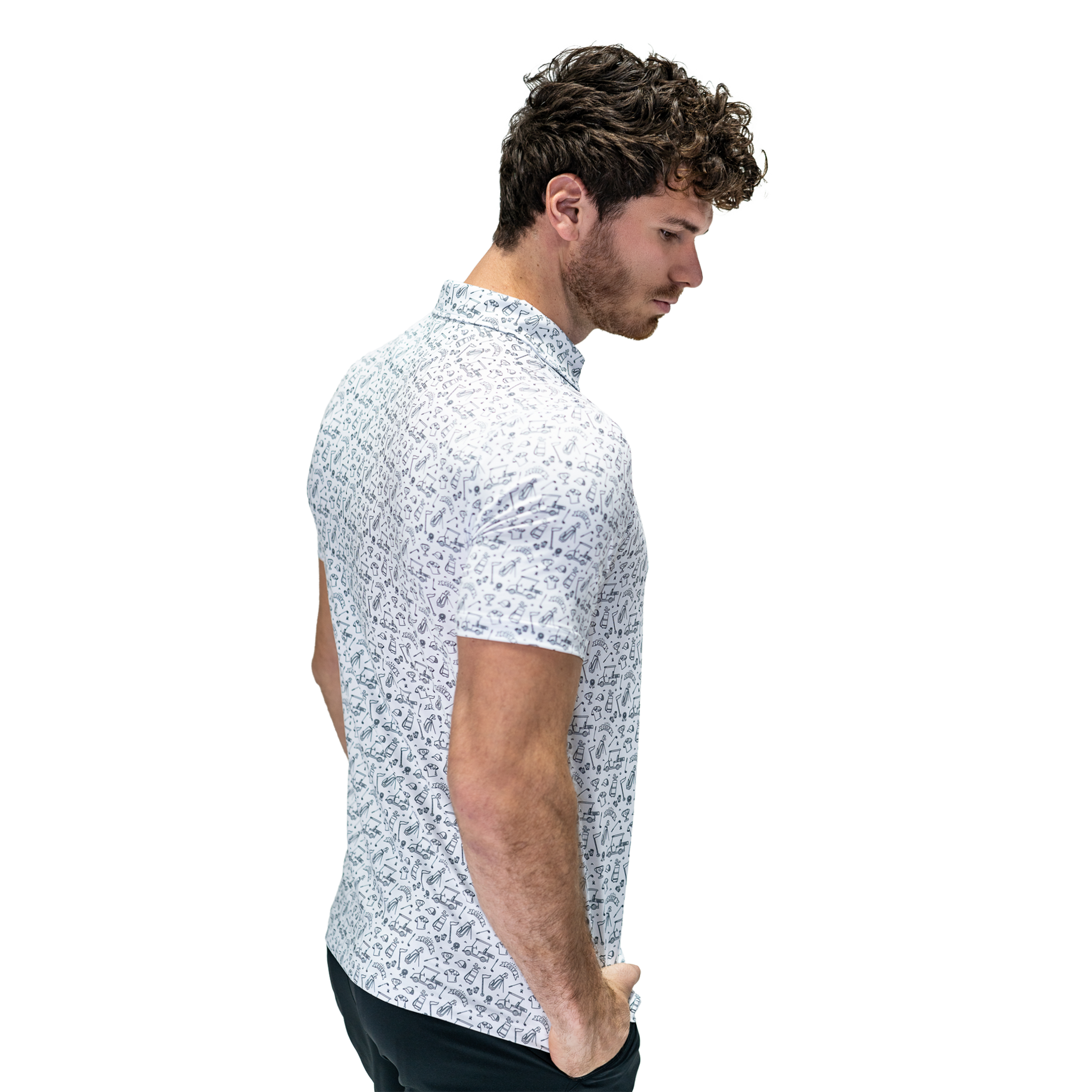 Men's Performance Shirt - Vibin' White