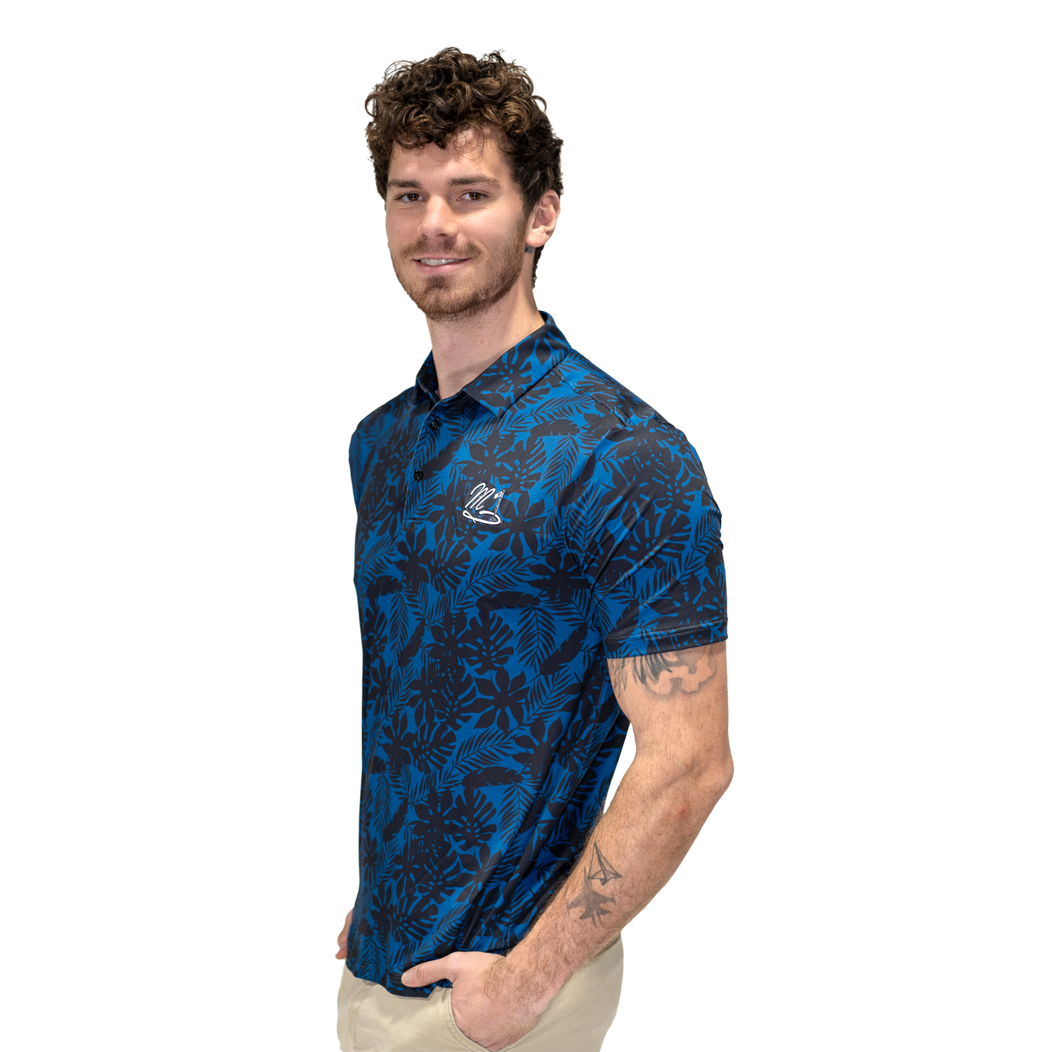 Men's Performance Shirt - Tropical Navy