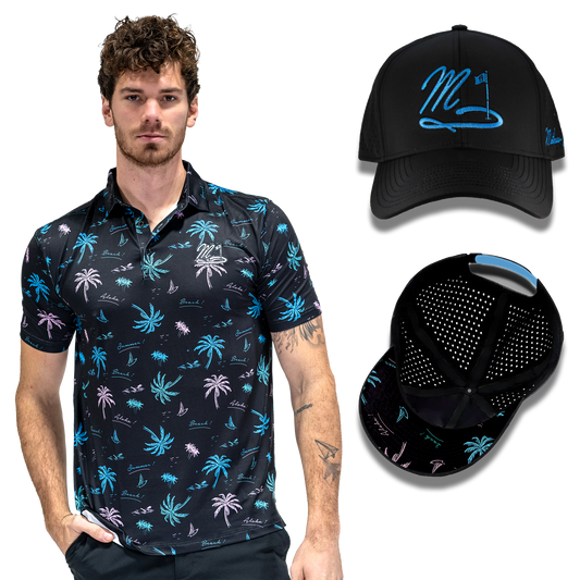 Shirt • Hat Set - Palm Noir