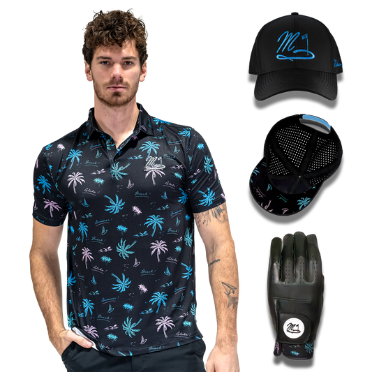 Shirt • Hat • Glove Set - Palm Noir