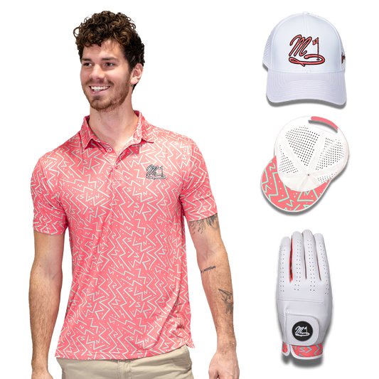 Shirt • Hat • Glove Set - Candy Coral