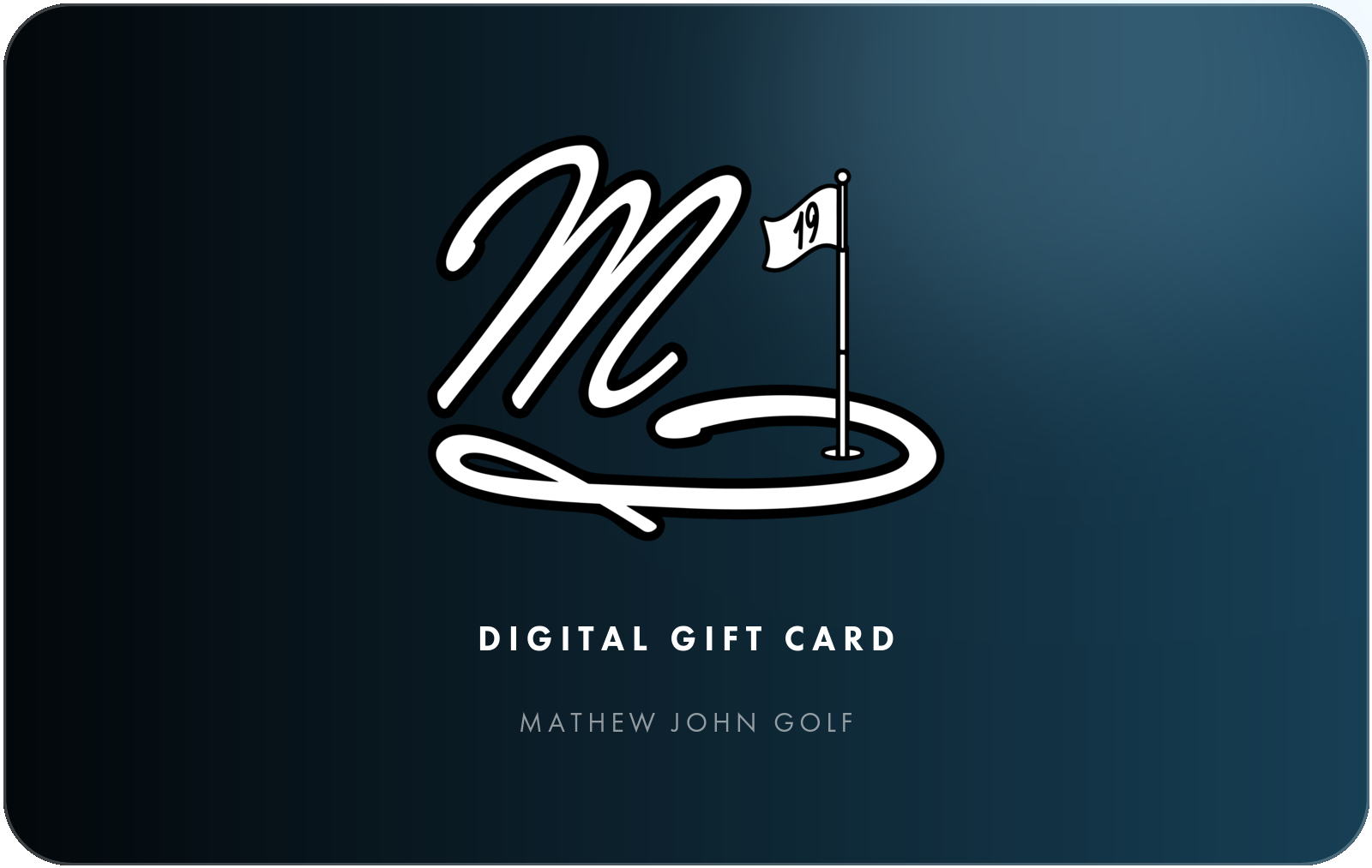 Mathew John Golf digital gift card